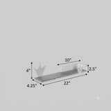 Wooden Wall Mounted Shelf Crown
