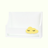 Space Storage Wall Mounted Shelf - Clouds Yellow