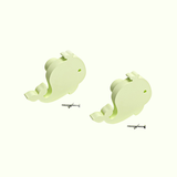 Dolphin Wooden Cabinet Knobs - Set of 2 - Green