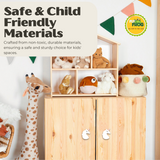 Unicorn Wooden Cabinet Knobs - Set of 2 - White