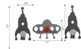 Wall Hook Astronaut (Set of 3)