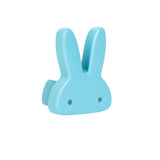 Bunny Wooden Cabinet Knobs - Set of 2 - Blue