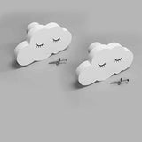 Cloud Wooden Cabinet Knobs - Set of 2 - White