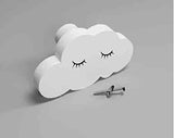 Cloud Wooden Cabinet Knobs - Set of 2 - White