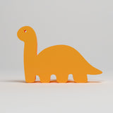 Dinosaur Wooden Cabinet Knobs - Set of 2 - Orange