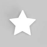 Star Wooden Cabinet Knobs - Set of 2 - White