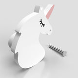 Unicorn Wooden Cabinet Knobs - Set of 2 - White