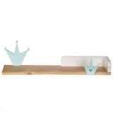 Wooden Wall Mounted Shelf Crown
