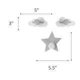 Wall Hook Cloud (Set of 3)