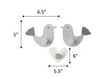 Wall Hook Bird Blue - Set of 3
