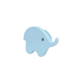 Elephant Wooden Cabinet Knobs - Set of 2 - Blue