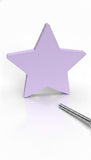 Star Wooden Cabinet Knobs - Set of 2 - Lavendar
