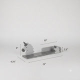 Wooden Wall Mounted Shelf Unicorn