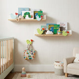 Wooden Wall Mounted Shelf - Chirpy Bird Green