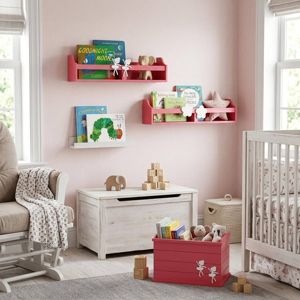 Ballerina Wooden Wall Mounted Shelf