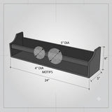 Flower Wooden Wall Mounted Shelf - Pink