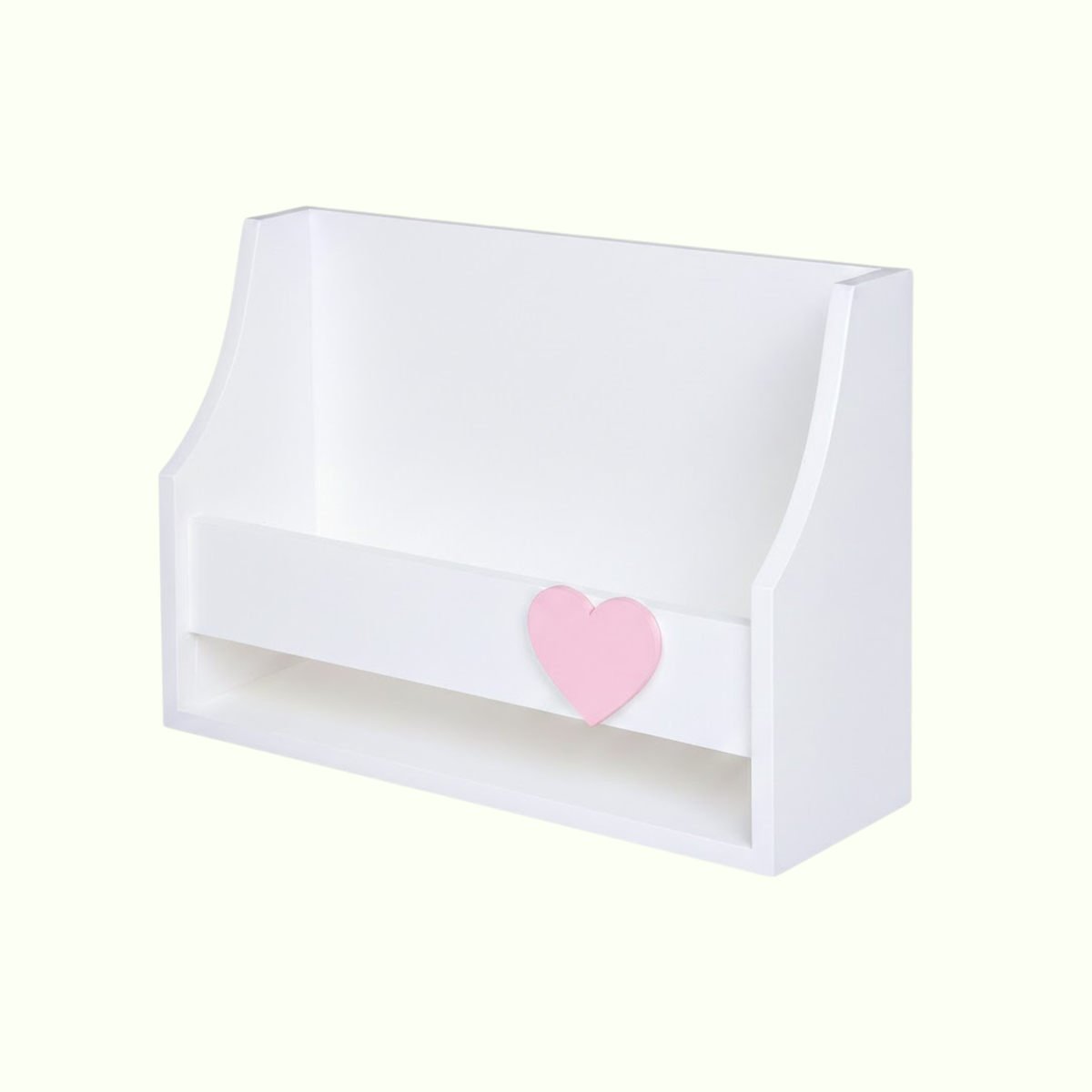 Space Storage Wall Mounted Shelf - Heart Pink