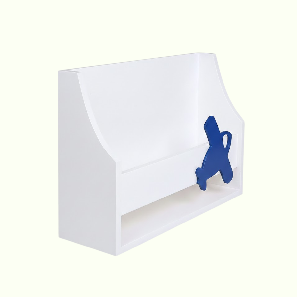 Space Storage Wall Mounted Shelf - Aeroplane - Blue