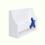 Space Storage Wall Mounted Shelf - Aeroplane - Blue