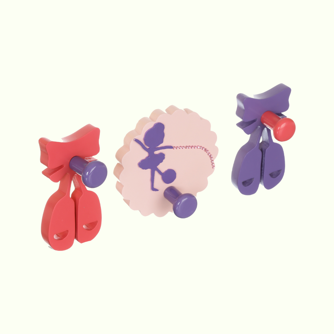 Wall Hook Ballerina - Set of 3