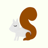 GLO Nightlight - Squirrel LED Nightlight - Brown