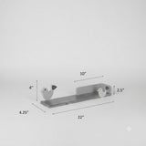 Wooden Wall Mounted Shelf - Chirpy Bird Green
