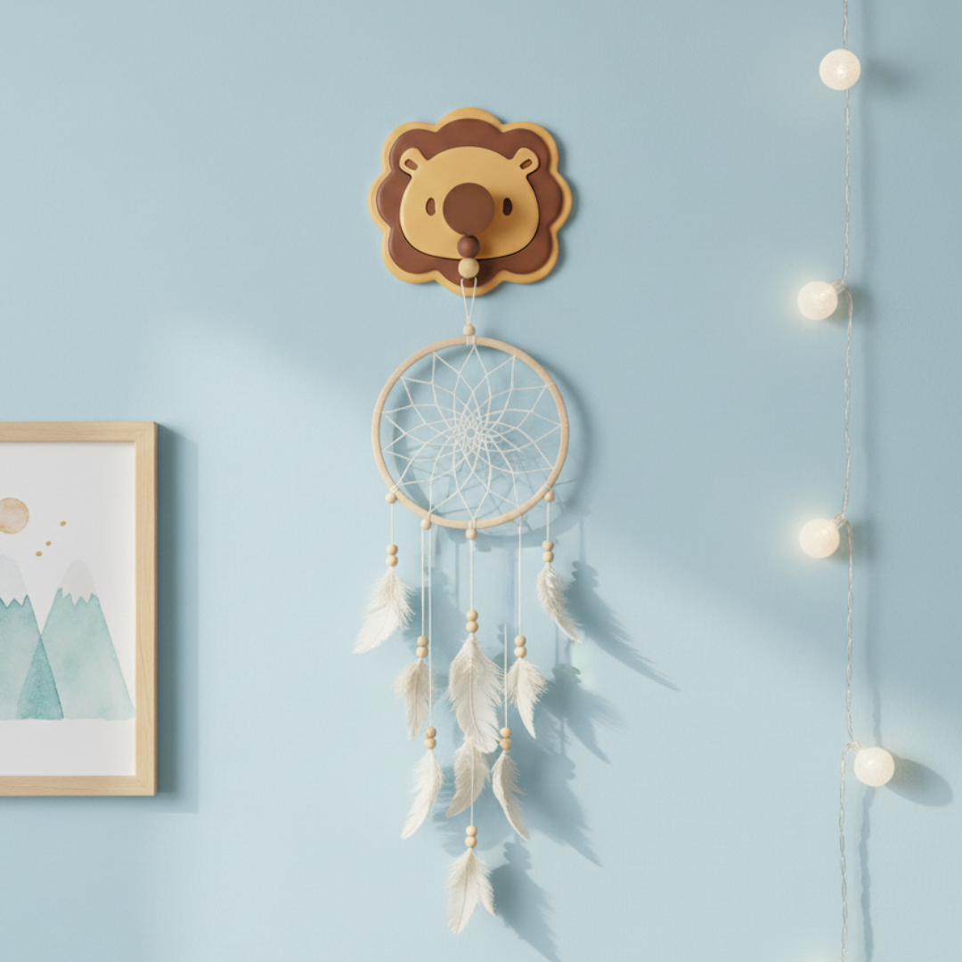 Fun Tiger Shaped Wall Hook with Rounded Edges