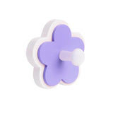 Wall Hook Flower Purple - Single