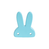 Bunny Wooden Cabinet Knobs - Set of 2 - Blue