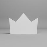 Crown Wooden Cabinet Knobs - Set of 2 - White