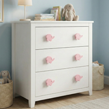 Elephant Shaped Wooden Cabinet Knobs- Pack of 2