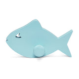 Wall Hook Fish Blue - Single