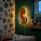 GLO Nightlight - Adorable Squirrel LED Nightlight - Orange