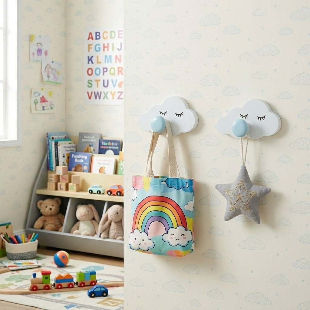 Wall Hook Cloud (Set of 3)