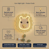 GLO Nightlight - Adorable Lion LED Nightlight - Yellow