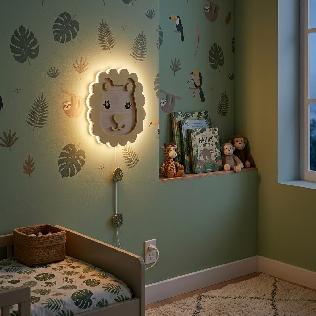 GLO Nightlight - Adorable Lion LED Nightlight - Yellow
