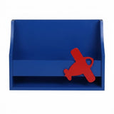 Space Storage Wall Mounted Shelf - Aeroplane - Blue and Red