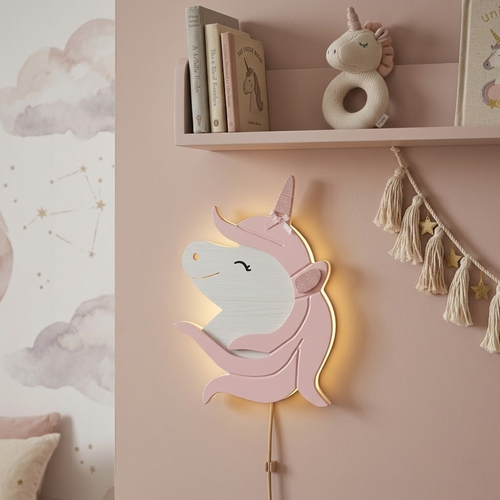 GLO Nightlight - Adorable Unicorn LED Nightlight - Pink