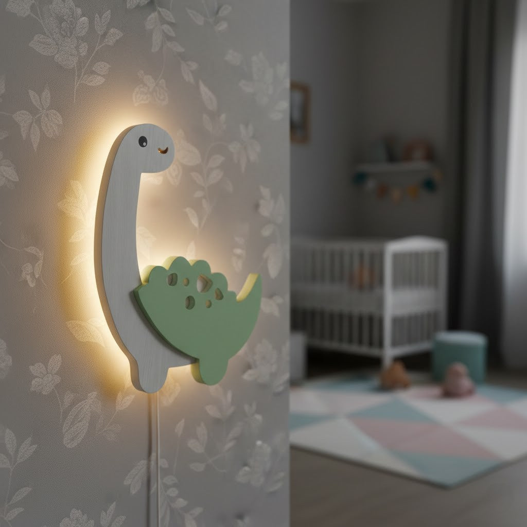 GLO Nightlight - Dinosaur LED Nightlight - Green